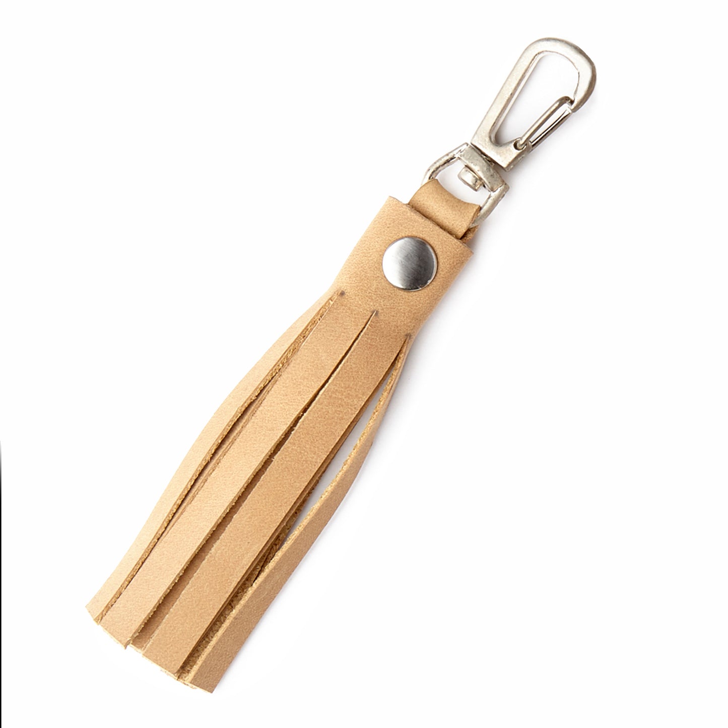 The Magdalen Leather Tassel Keychain