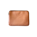 Simpatico laptop case in caramel leather from Miina Goods. 