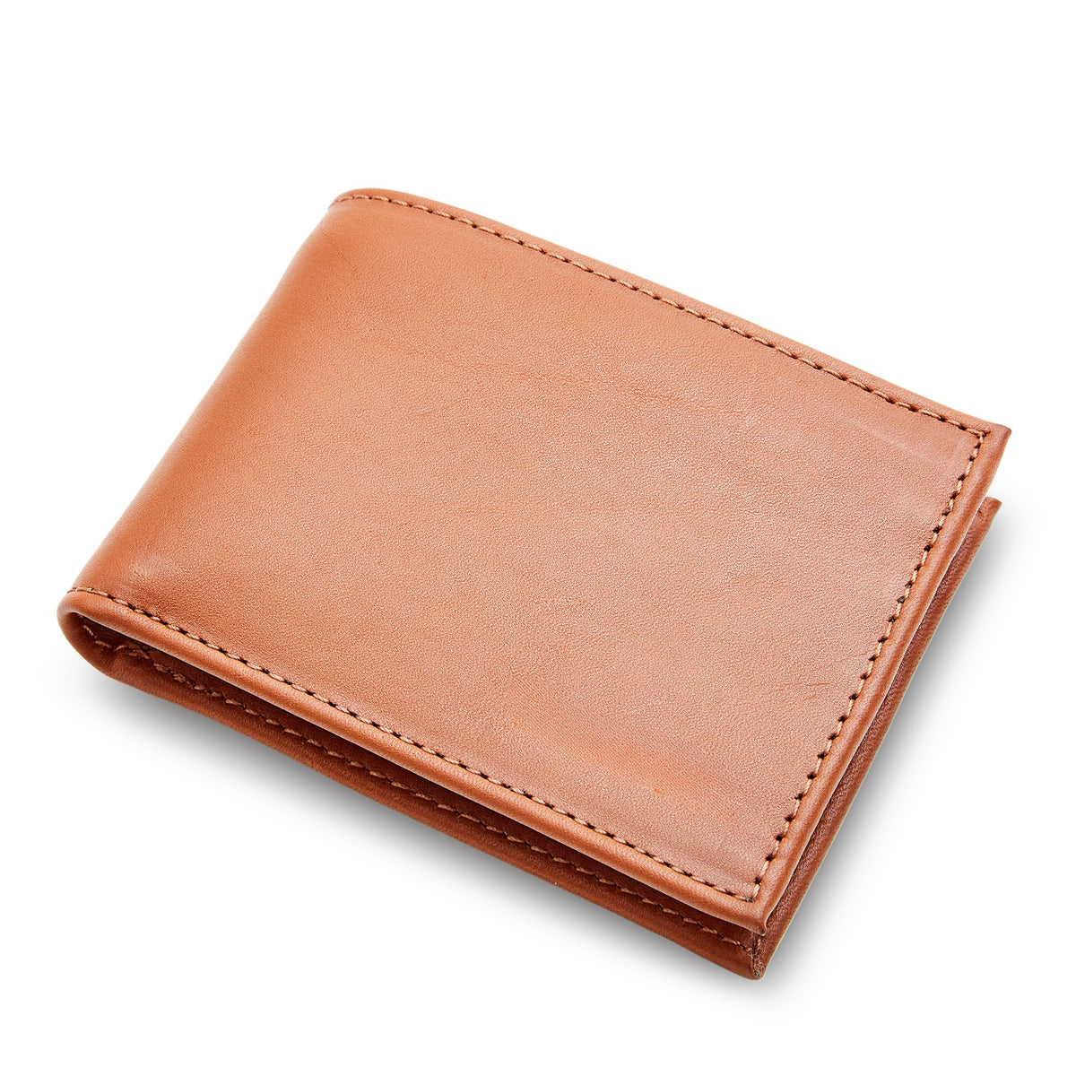 Miina Goods Nathan wallet in caramel colour on a white background